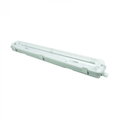 Hermetic fixture for LED tubes 2x60cm FULL PLATE