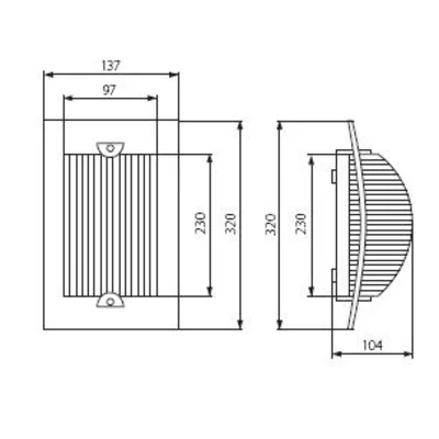 Hermetic luminaire TURK DL-60