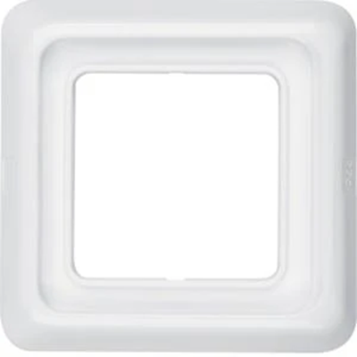 Hermetic single horizontal/vertical frame IP44 white