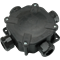 Hermetic surface-mounted installation box 4 glands 128x128 IP67