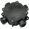 Hermetic surface-mounted installation box 4 glands 128x128 IP67