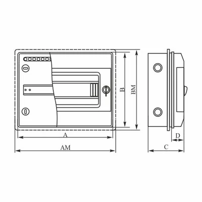 Hermetic switchgear RHp-8/B (white door)