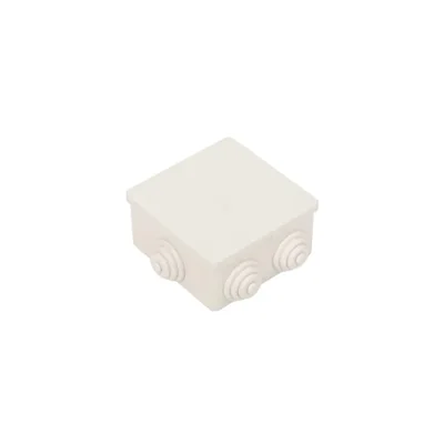 Hermetická krabice 80x80x40mm s vývodkami IP44, šedá