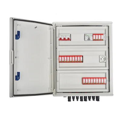 Hermetické připojení DCAC rozváděč IP66 EMITER s DC svodičem přepětí Dehn 1000V typ 2 6 x PV string 6 x MPPT AC svodič přepětí Dehn typ 2 100A 3-F FR 100A