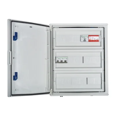 Hermetische AC-Anschlussplatine IP66 EMITER mit AC-Überspannungsableiter Dehn Typ 1+2 80A 3F FR 100A