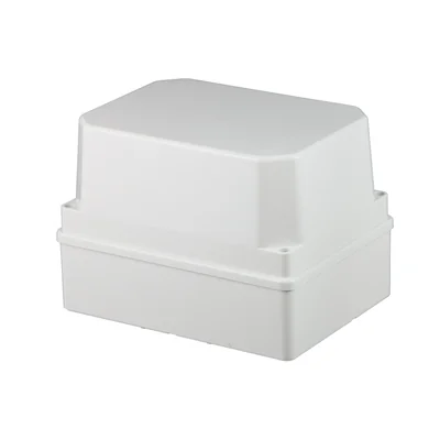 Hermetische Anschlussdose S-BOX 190x140x140, hoch, ohne Kabelverschraubungen, grau, halogenfrei, IP65