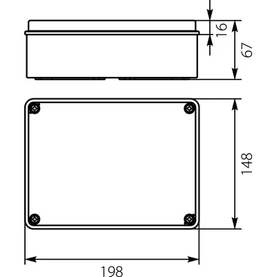 Hermetische Box PH-3C.2 grau