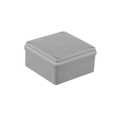 Hermetische Box S-BOX 100x100x50, ohne Kabelverschraubungen, grau, halogenfrei, IP65