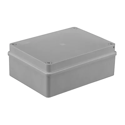 Hermetische Box S-BOX 190x140x70, ohne Kabelverschraubungen, grau, halogenfrei, IP65