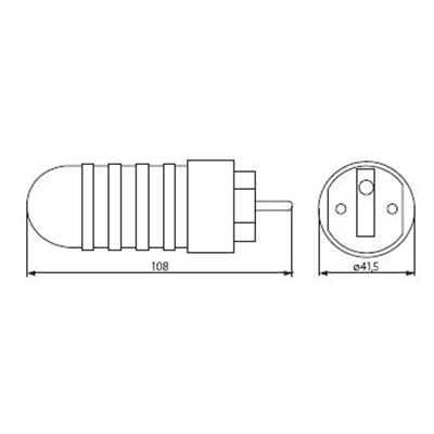 Hermetischer GRIP mit US-Netzstecker