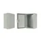 Hermetischer Verteilerschrank 260, mit Metallmontageplatte, UV-beständig, 270x360x150, grau, IK10, IP65