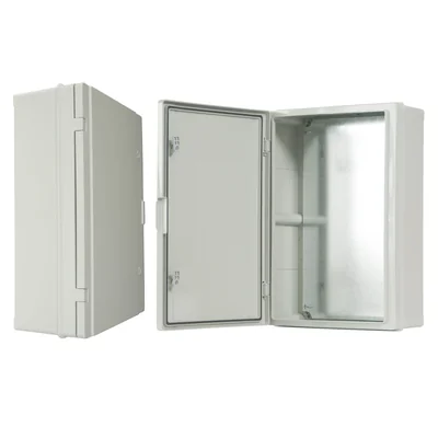 Hermetischer Verteilerschrank 400, mit Metallmontageplatte, UV-beständig, 410x610x200, grau, IK10, IP65
