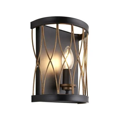 HESTON Lampa ścienna czarna