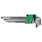 Hex key set 1.5-10mm ball head extra long