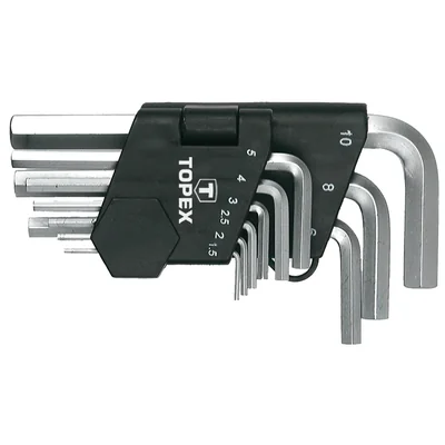 Hexagonal keys 1.5-10 mm, set of 9