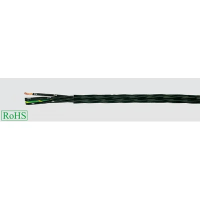 High-temperature resistant FEP cable HELUFLON®-FEP-6Y 2x1.5 mm² black, core identification according to DIN VDE 0293-308