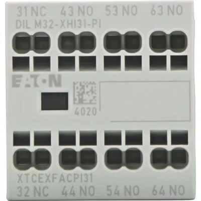 Hilfskontaktmodul DILM32-XHI31-PI, 3 Schließer + Öffner, Vorderseite