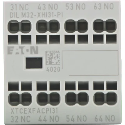 Hilfskontaktmodul DILM32-XHI31-PI, 3 Schließer + Öffner, Vorderseite
