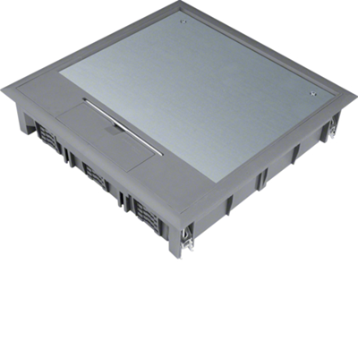 Hinged cover VQ12 244x244 lining 5mm steel gray PA