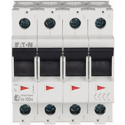 HIS-100/4 Interruptor seccionador 4P 100A 230V AC IP20