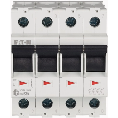 HIS-63/4 Interruptor seccionador 4P 63A 230V AC IP20