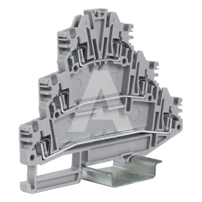 HLD.2/GR Spring connector 2.5mm, 3-level, gray