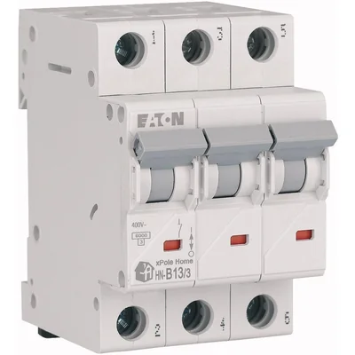 HN-B13/3 Overcurrent circuit breaker 6kA, In=13A, B characteristic, 3-pole. HN series