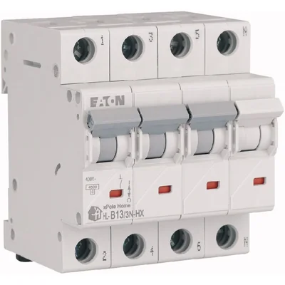 HN-B13/3N Wyłącznik nadprądowy 6kA, In=13A, char. B, 3+N bieg. Seria HN