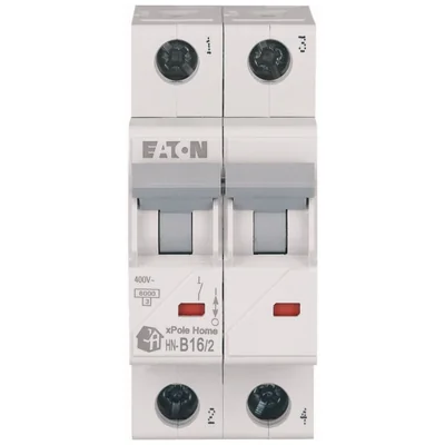 HN-B16/2 Circuit breaker 6kA, In=16A, B-characteristic, 2-pole. HN series