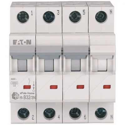 HN-B32/3N Overcurrent circuit breaker 6kA, In=32A, B character, 3+N poles. HN series