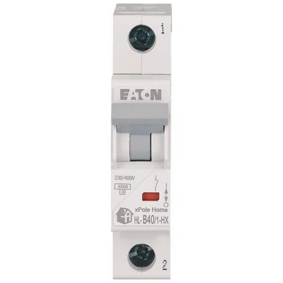 HN-B40/1 Circuit breaker 6kA, In=40A, B characteristic, 1-pole. HN series