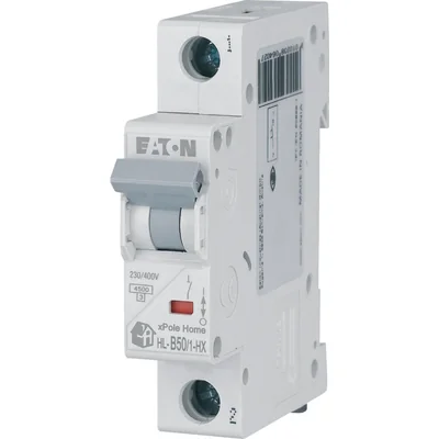 HN-B50/1 Circuit breaker 6kA, In=50A, B characteristic, 1-pole. HN series