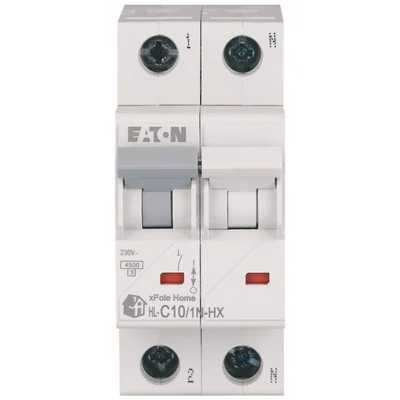 HN-C10/1N Overcurrent circuit breaker 6kA, In=10A, C characteristic, 1+N pole. HN series