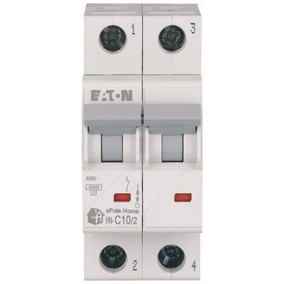 HN-C10/2 Circuit breaker 6kA, In=10A, C characteristic, 2-pole. HN series