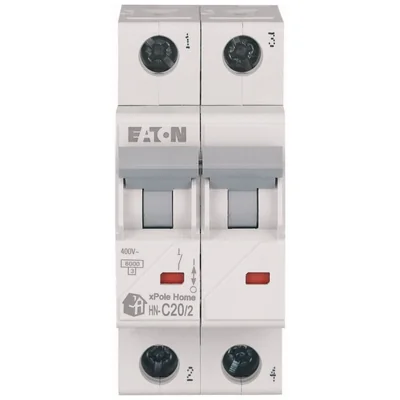 HN-C20/2 Circuit breaker 6kA, In=20A, C characteristic, 2-pole. HN series