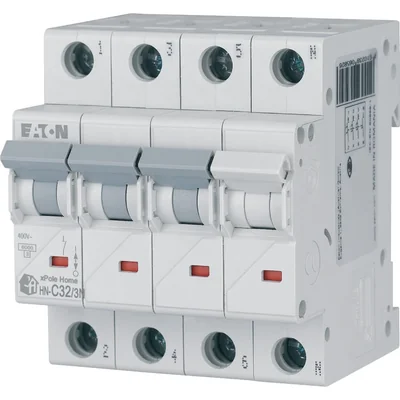 HN-C32/3N Wyłącznik nadprądowy 6kA, In=32A, char. C, 3+N bieg. Seria HN