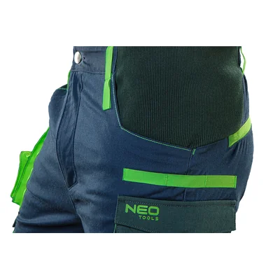 Hochwertige Arbeitshose, 62 % Baumwolle, 35 % Polyester, 3 % Elastan, Größe L