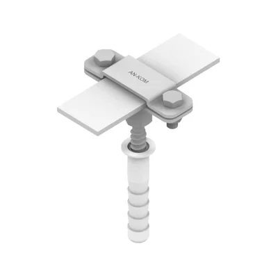 Hoop iron holder M8 L=16cm B=50mm, hot-dip galvanized