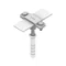 Hoop iron holder M8 L=16cm B=50mm, hot-dip galvanized