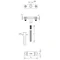 Hoop iron holder M8 L=16cm B=50mm, hot-dip galvanized