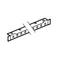 Horizontal supports 475 adjustable