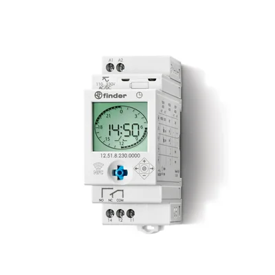 Horloge journalière/hebdomadaire NFC 1P 16A IP20 230V AC/DC