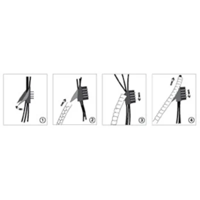 Hose with pilot, diameter 32mm - TWZP-32-BK