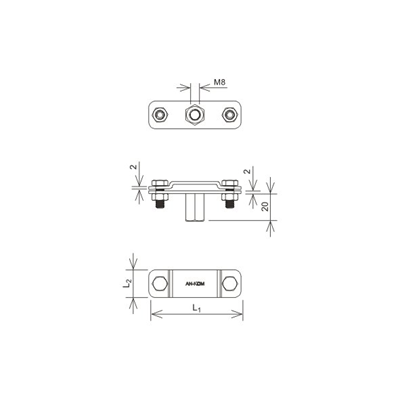 Hot-dip galvanized hoop iron holder