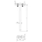 Hot-dip galvanized wire holder with screw L=25cm