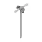 Hot-dip galvanized wire holder with screw L=25cm