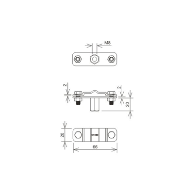 Hot-dip galvanized wire-hoop iron holder