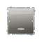 Hotel switch with backlight 10A 2A satin metallised