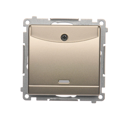 Hotel switch with backlight 10A (module) gold (metallic)