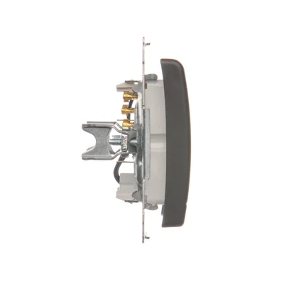 Hotel switch with backlight 10A (module) matt brown metallic